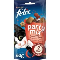 Felix Party Mix Saveur Grillade Chat 60 G -Animalerie 07613033737091
