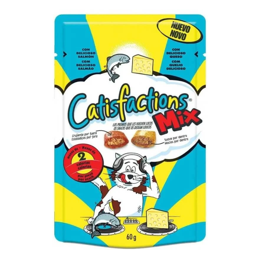 Catisfactions Friandises Mix Saumon Et Fromage 60 G 3 Catisfactions Friandises Mix Saumon Et Fromage 60 G