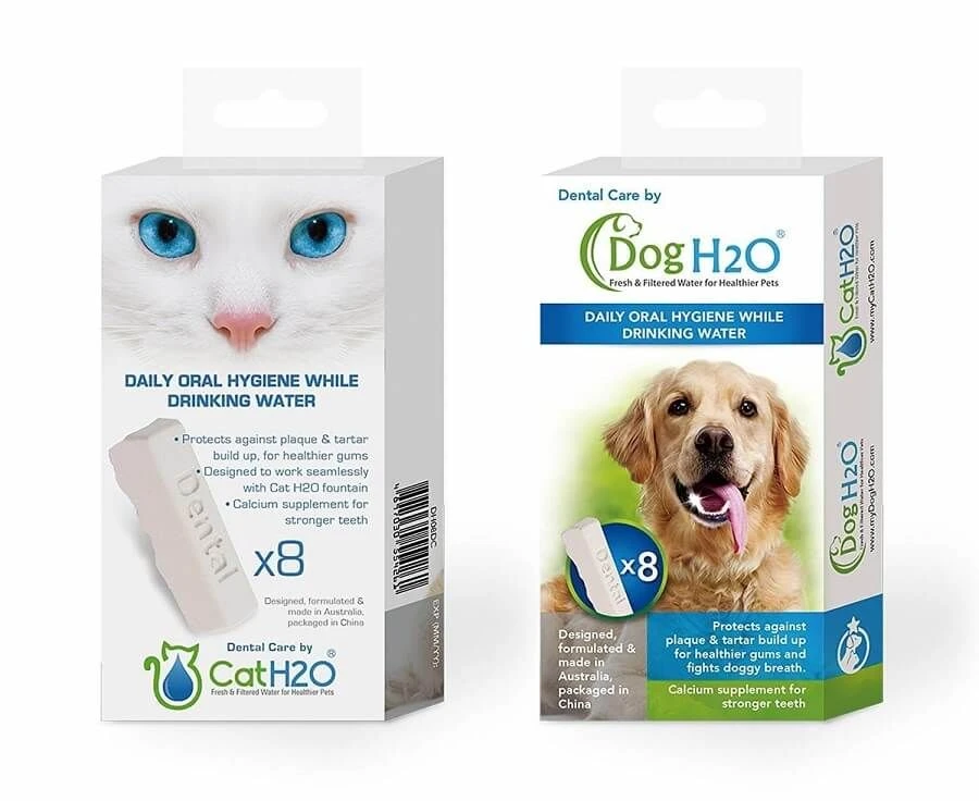 Dental Care Pour Fontaine à Eau Cat Et Dog H2O X 8