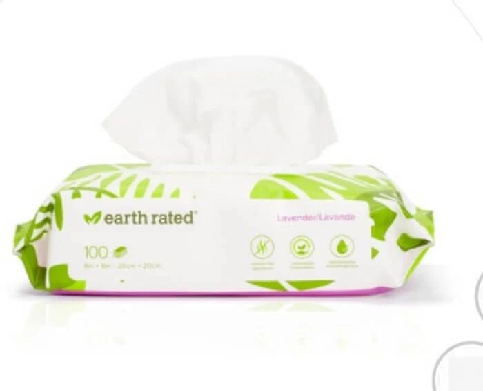 Earth Rated Lingettes Lavande X100 3 Earth Rated Lingettes Lavande X100