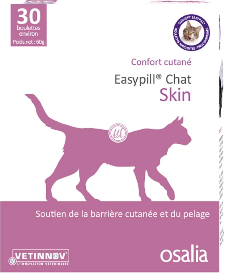 Easypill Skin Confort Cutané Chat 30 X 2 G 3 Easypill Skin Confort Cutané Chat 30 X 2 G