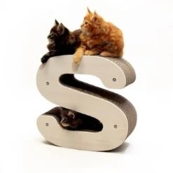 Homycat Griffoir Pour Chat Lettre S - XL - Destockage -Animalerie homycat griffoir pour chat lettre s2 1