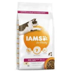 IAMS Vitality Croquettes Chat Senior Poulet 10 Kg