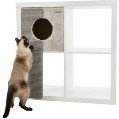 Trixie Abri Douillet étagère Avec Griffoir Chat -Animalerie trixie abri douillet etagere avec griffoir chat 4