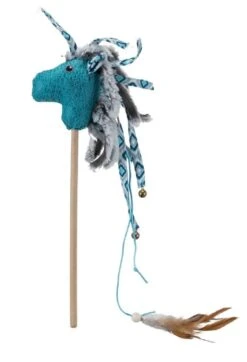 Trixie Canne à Pêche Cheval Pour Chat 37 Cm